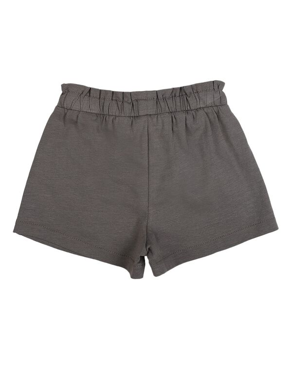 Girls Medium Grey Short Knitted Trouser image number 1